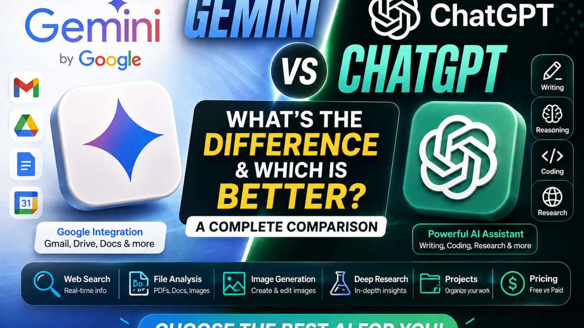 Gemini vs ChatGPT: What’s the Difference and Which Is Better?