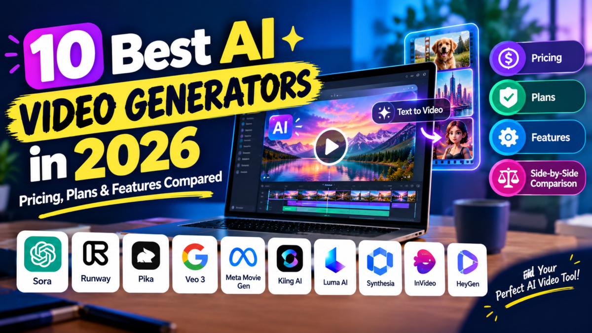 10 Best AI Video Generators in 2026: Pricing, Plans & Features Compared