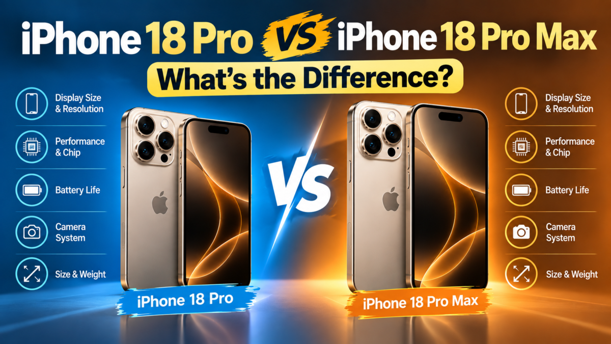 iPhone 18 Pro vs iPhone 18 Pro Max: What's the Difference?