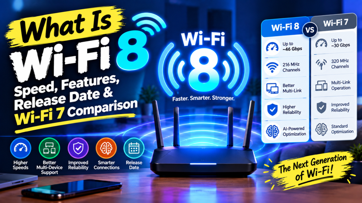 What Is Wi-Fi 8? Speed, Features, Release Date & Wi-Fi 7 Comparison