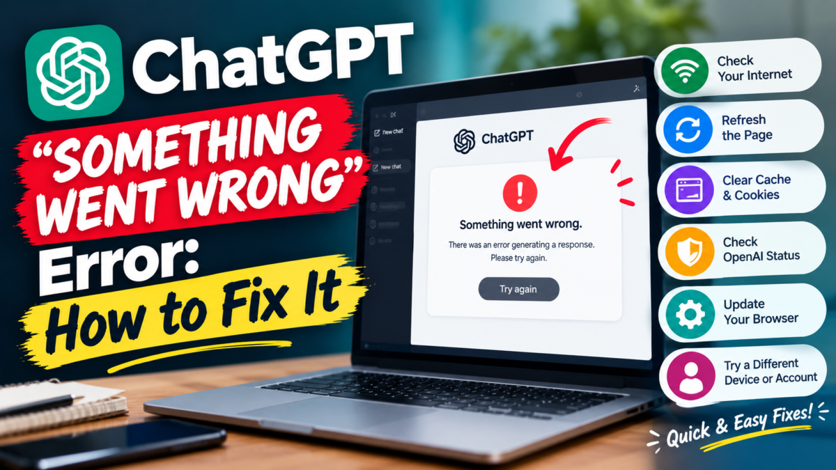 ChatGPT "Something Went Wrong" Error: How to Fix It