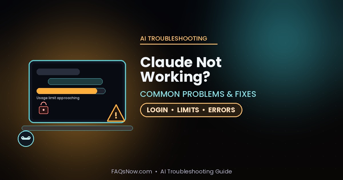 Claude not working troubleshooting guide for common errors, login and usage limits